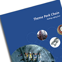 Conveyor chain for theme parks